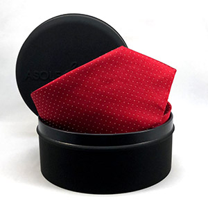 Cravatta POIS-2 ROSSO <BR/> 100% SETA